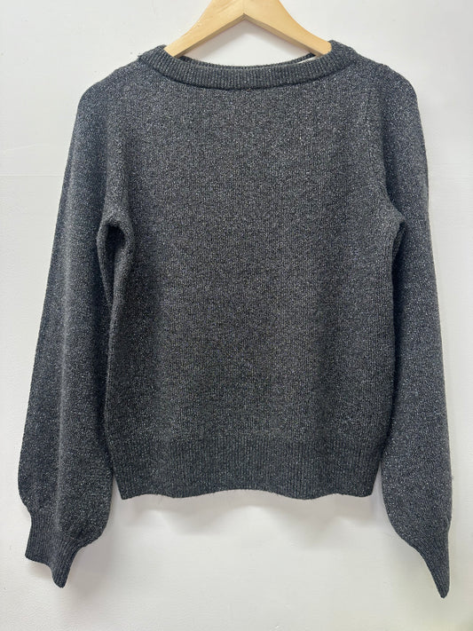 Dark grey glitter jumper