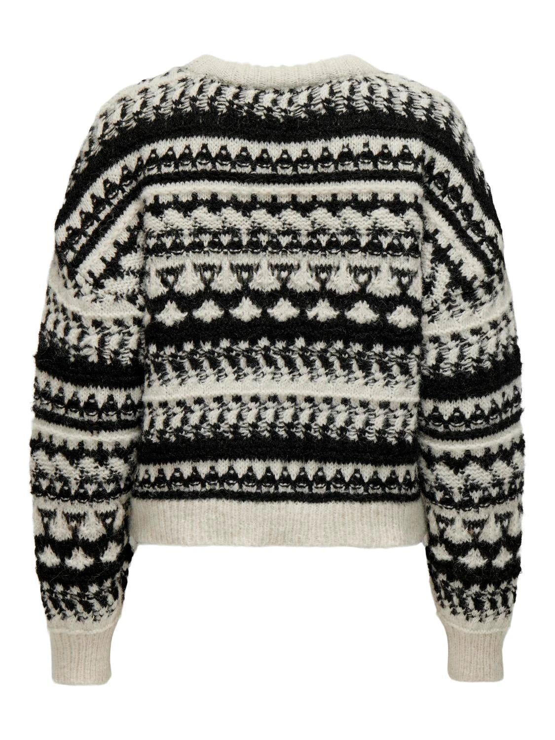 Cream / Black Knitted Jumper