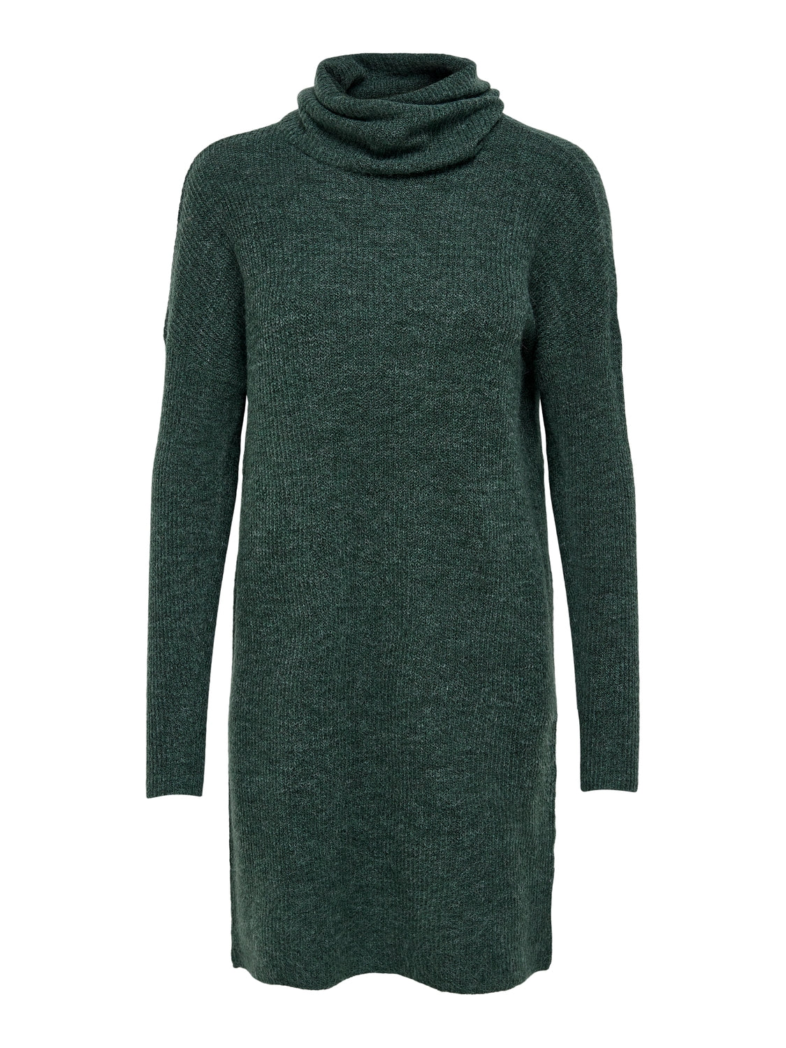 Green Roll Neck Jumper Dress